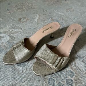 Gianni Ferrante Made In Italy Gold Heels Size Euro 41 (10)